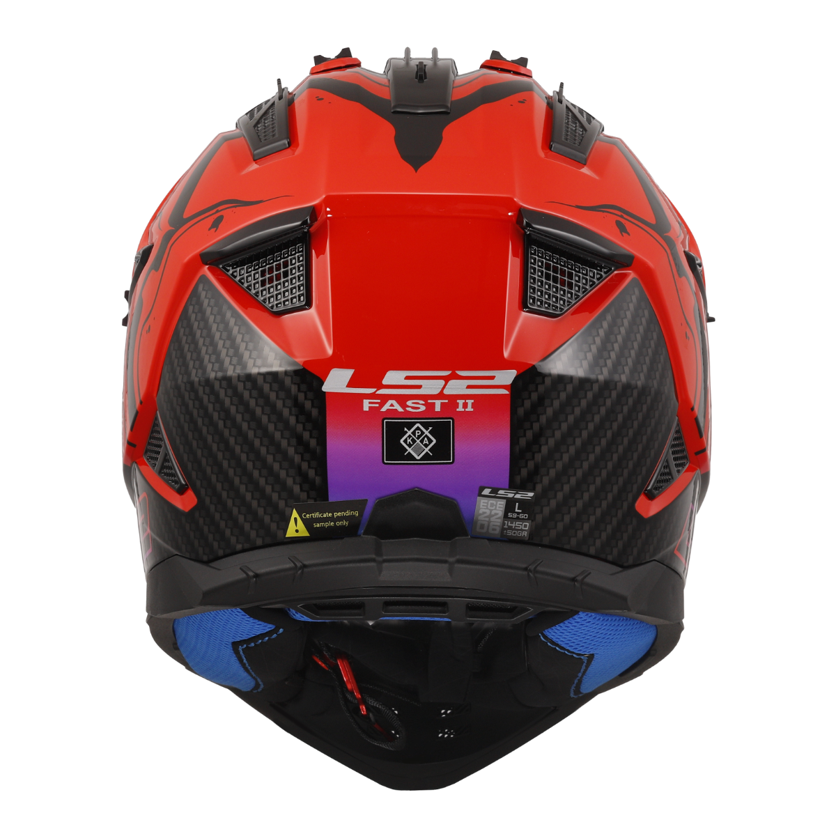 LS2 MX708 FAST II WASH RED-06 3XL