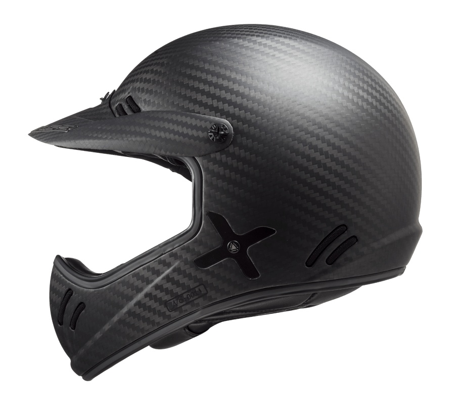 LS2 MX471 XTRA SINGLE MONO MATT CARBON S