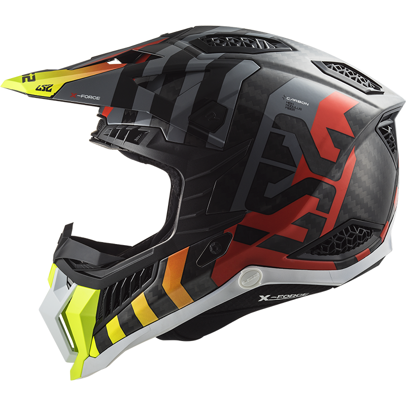 LS2 MX703 C X-FORCE BARRIER H-V YELLOW RED-06 XXL