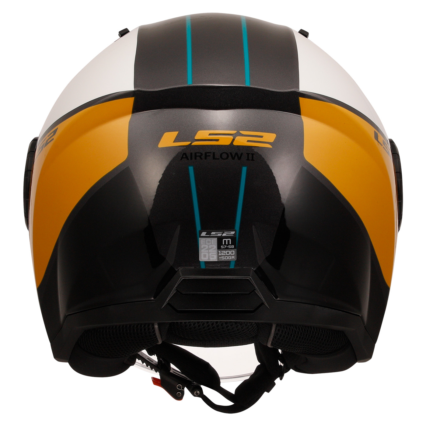 LS2 OF616 AIRFLOW II COVER WHITE BROWN-06 M