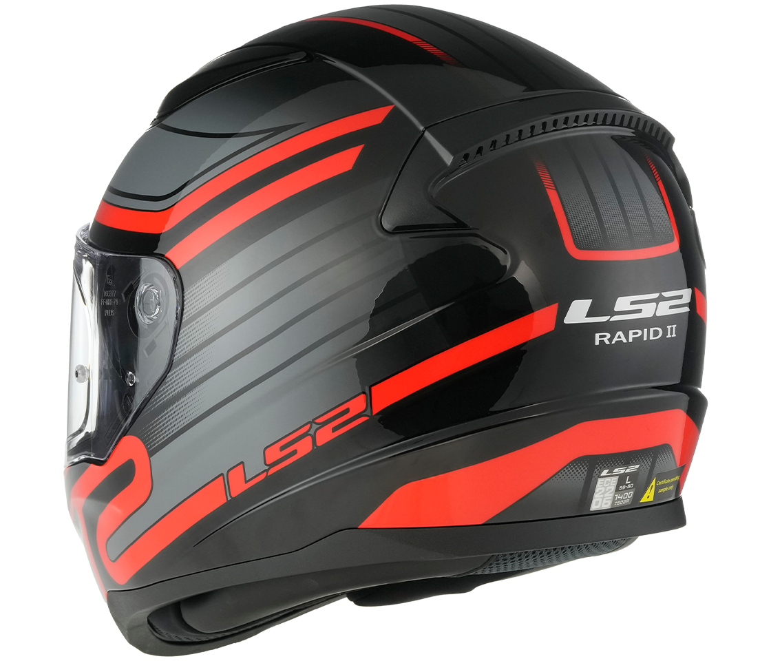 LS2 FF353 RAPID II CIRCUIT BLACK RED-06 M