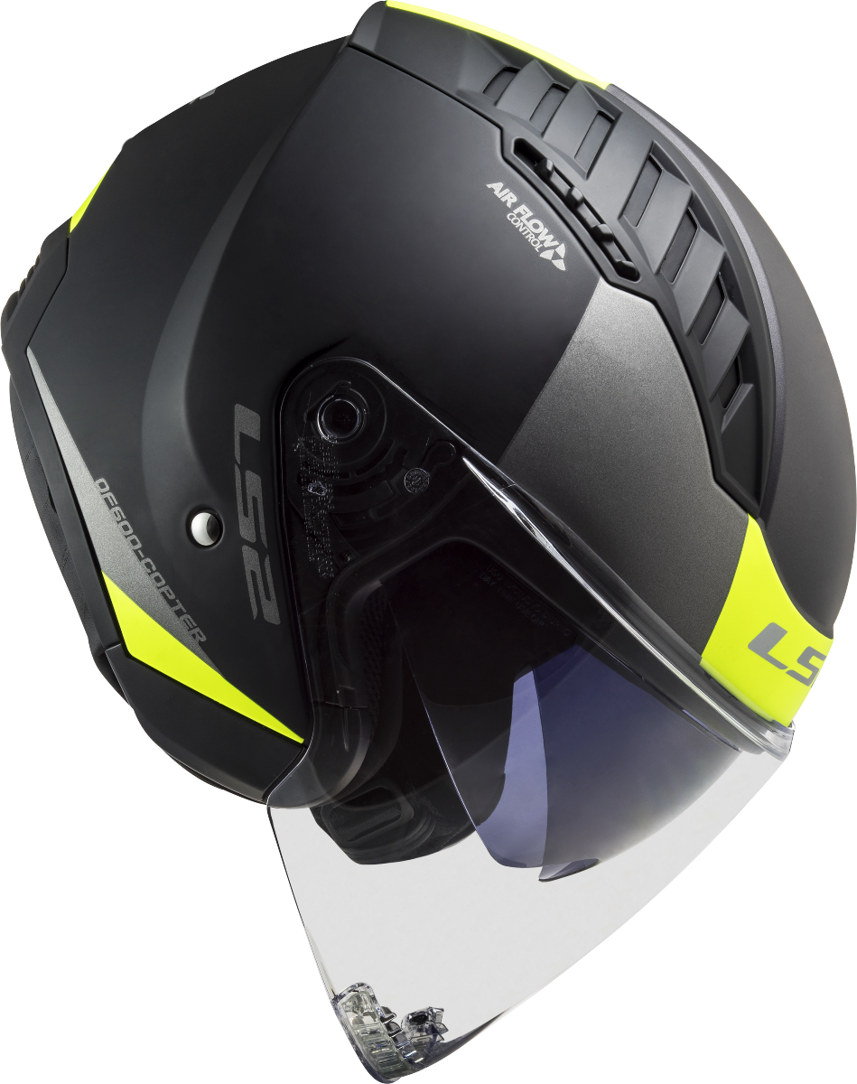 LS2 OF600 COPTER II URBANE M.BLACK H-V YELLOW-06 M