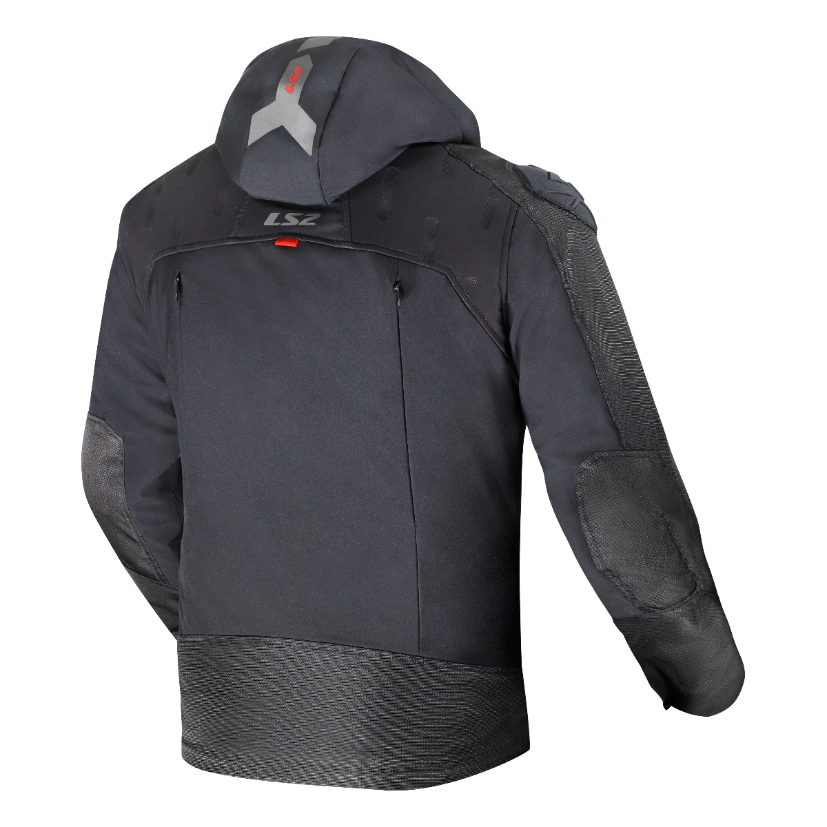 LS2 ZIRCONIUM EVO MAN JACKET BLACK RED