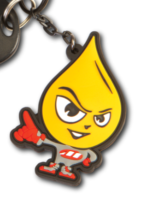 MAXIMA KEY CHAIN OILY GUY, RUBBER