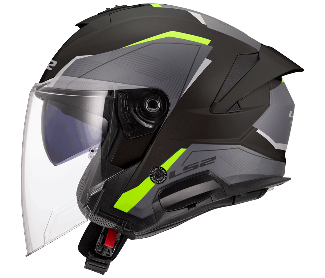 LS2 OF618 VERSO II AIR BLACK H-VIS YELLOW L