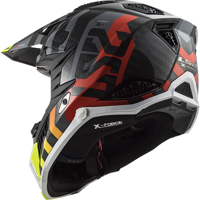 LS2 MX703 C X-FORCE BARRIER H-V YELLOW RED-06 XXL