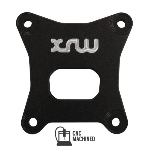 XRW REAR PLATE BLACK TEXT. - RZR Turbo 2017