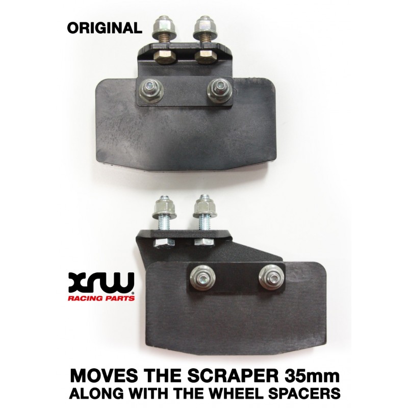 XRW WHEEL SPACERS+MUD SCRAPER ADAPTERS KIT - POLARIS RZR PRO XP