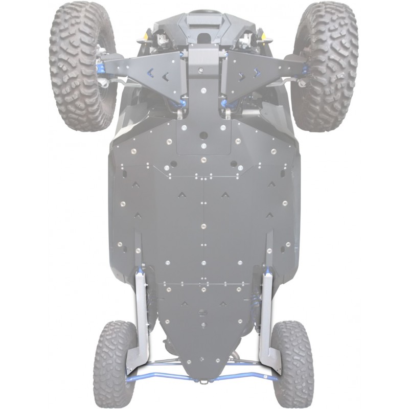 XRW REAR TRAILING ARM GUARDS ALU - POLARIS RZR PRO XP