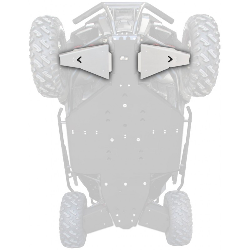 XRW FRONT A-ARM GUARDS ALU - POLARIS RZR TRAIL S 1000