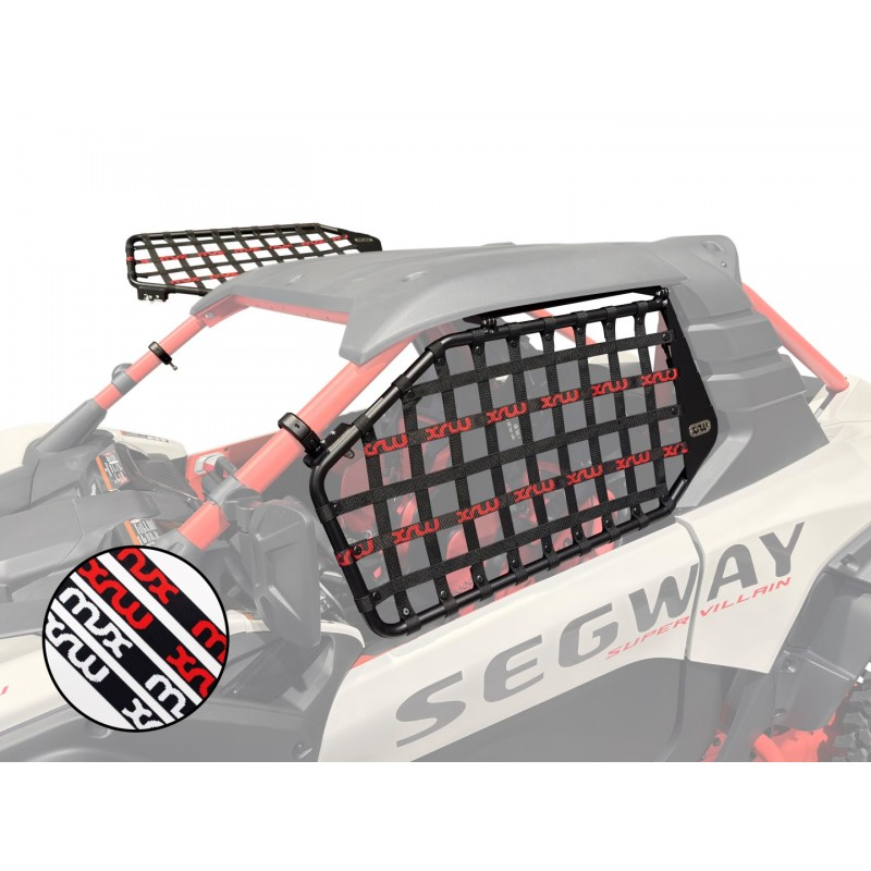 XRW UPPER DOOR with BLACK/WHITE NETS - SEGWAY SUPER VILLAIN SX20 (compatible with original cage)