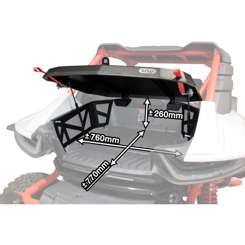 XRW TRUNK LID BLACK - SEGWAY SUPER VILLAIN SX20 (2025+)