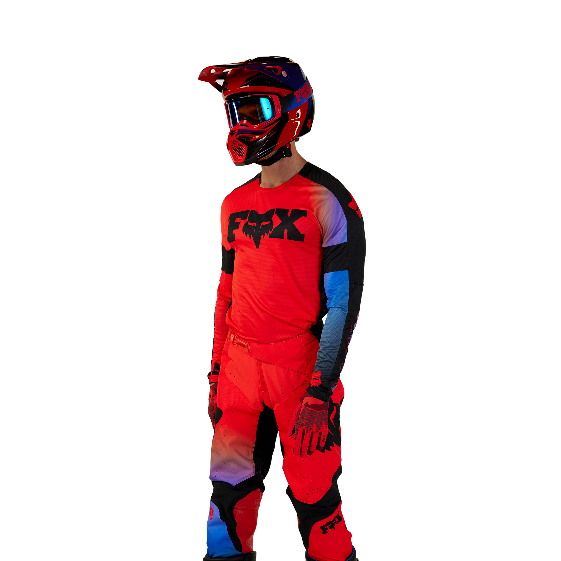 FOX 360 Streak Jersey - L, Fluo RED MX24