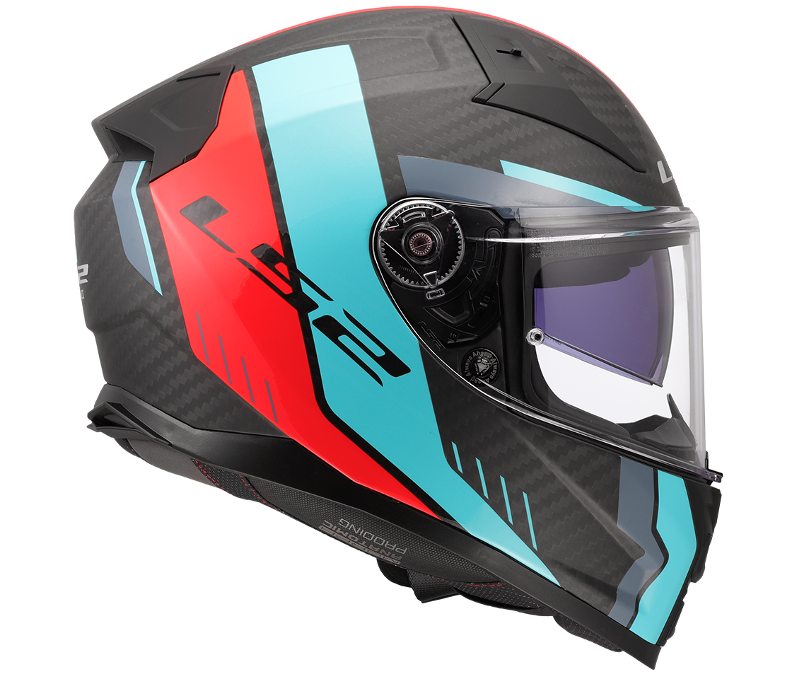 LS2 FF811 VECTOR II C GRID RED CYAN-06 XXS