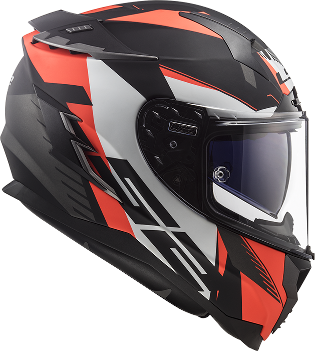 LS2 FF327 CHALLENGER SQUADRON MATT FLUO ORANGE (PINLOCK) XXL