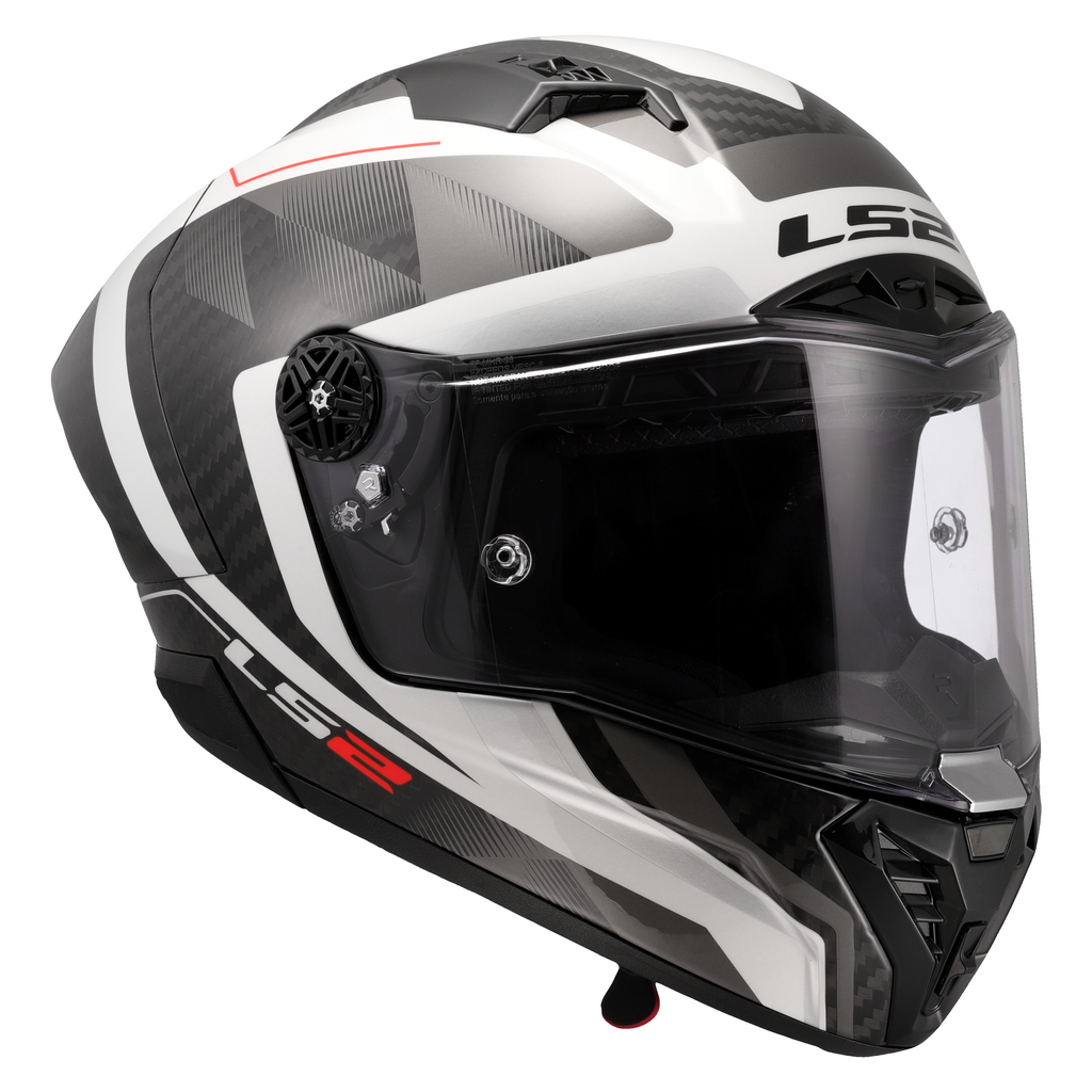 LS2 FF805 THUNDER GP AERO RAUTE WHITE GREY-06 XXL
