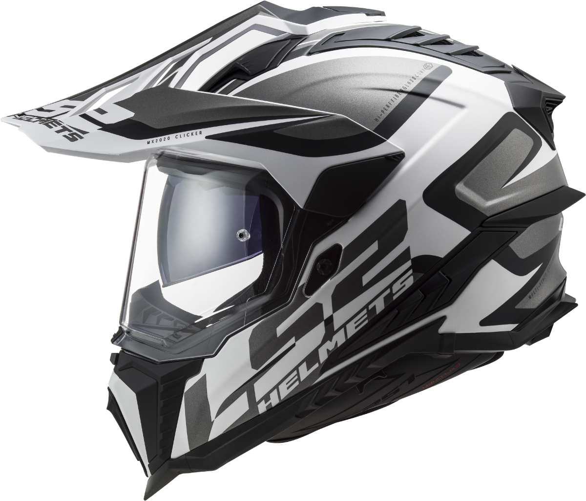 LS2 MX701 EXPLORER ALTER MATT BLACK WHITE-06 M