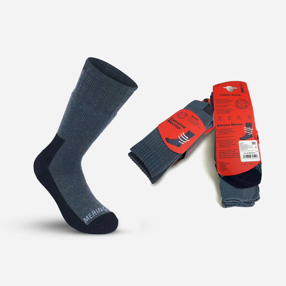 Finntrail Thermal Socks ExtremeMerino DarkGrey 36-39