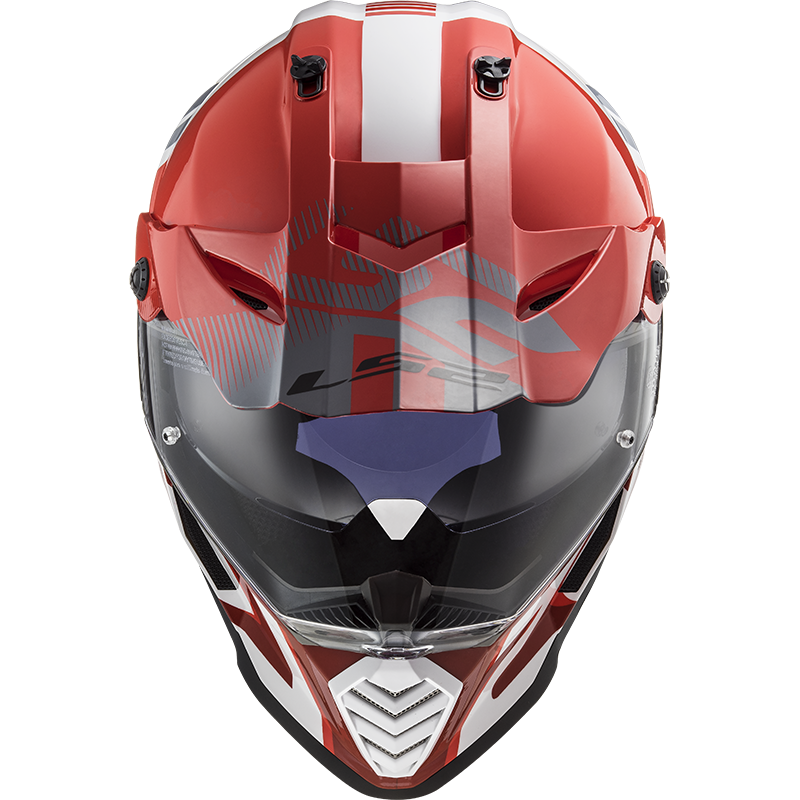 LS2 MX436 PIONEER EVO EVOLVE RED WHITE XXS