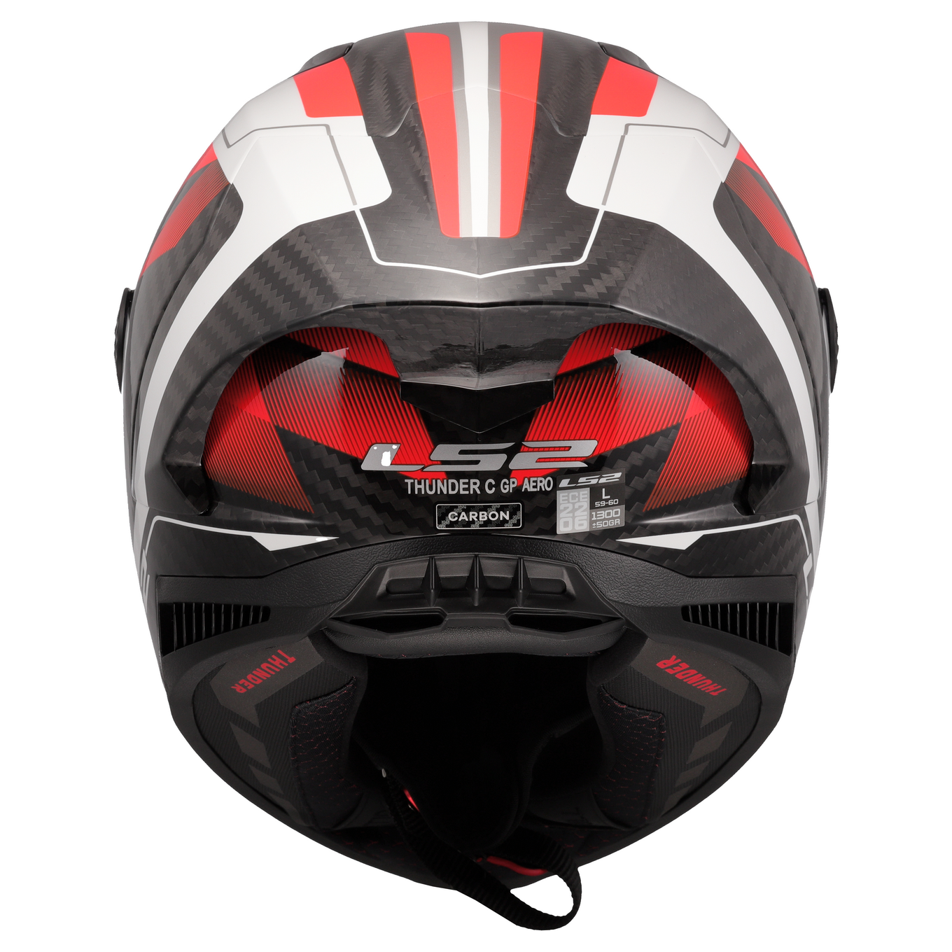 LS2 FF805 THUNDER GP AERO RAUTE WHITE RED-06