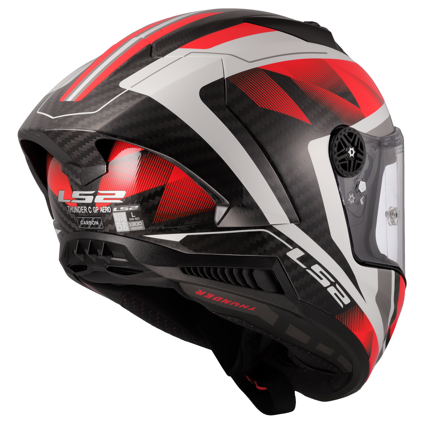 LS2 FF805 THUNDER GP AERO RAUTE WHITE RED-06