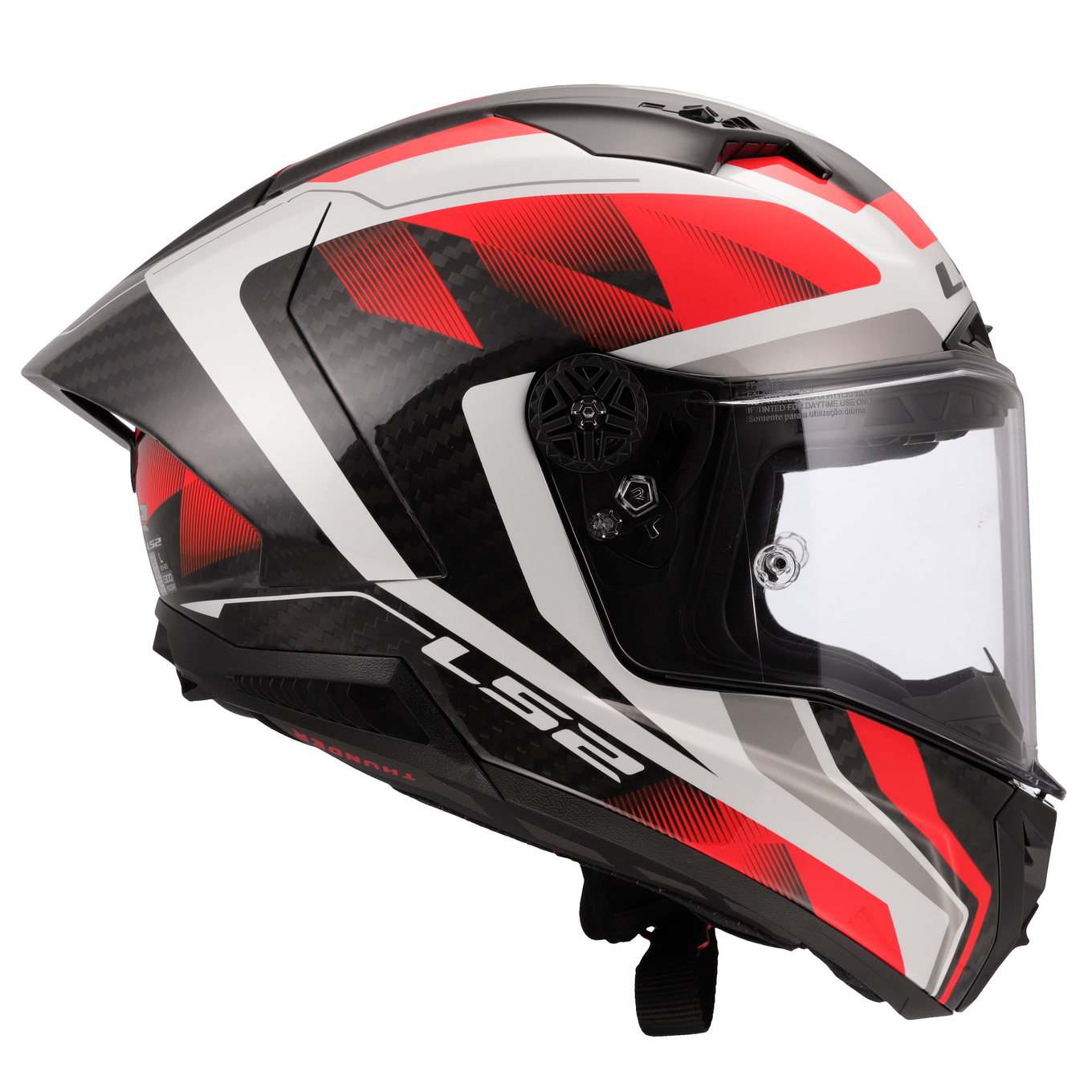 LS2 FF805 THUNDER GP AERO RAUTE WHITE RED-06