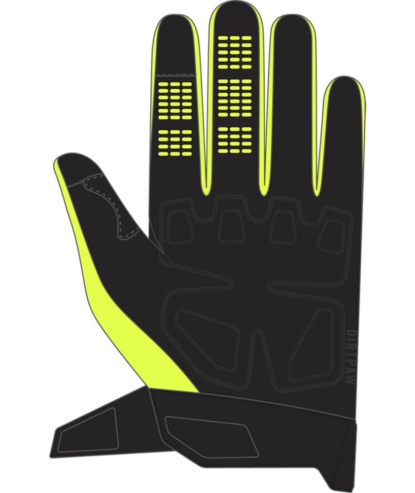 FOX Dirtpaw Glove Ce - M, Fluo Yellow MX24