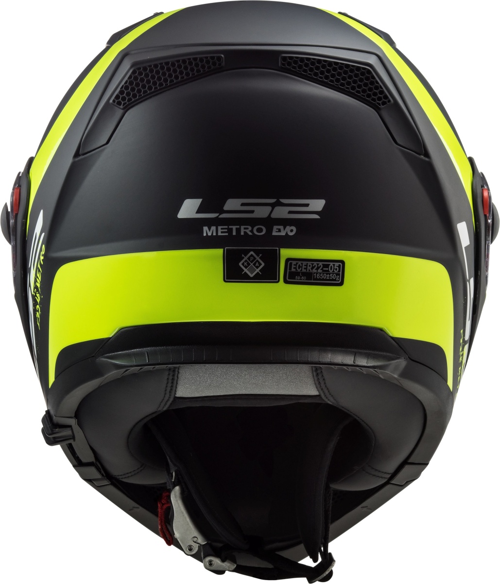 LS2 FF324 METRO EVO RAPID Matt Black Gloss Yellow, FOG FIGHTER (PINLOCK) XXS