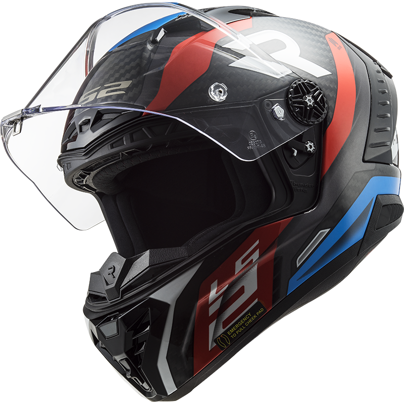 LS2 FF805 THUNDER C SUPRA RED BLUE XL