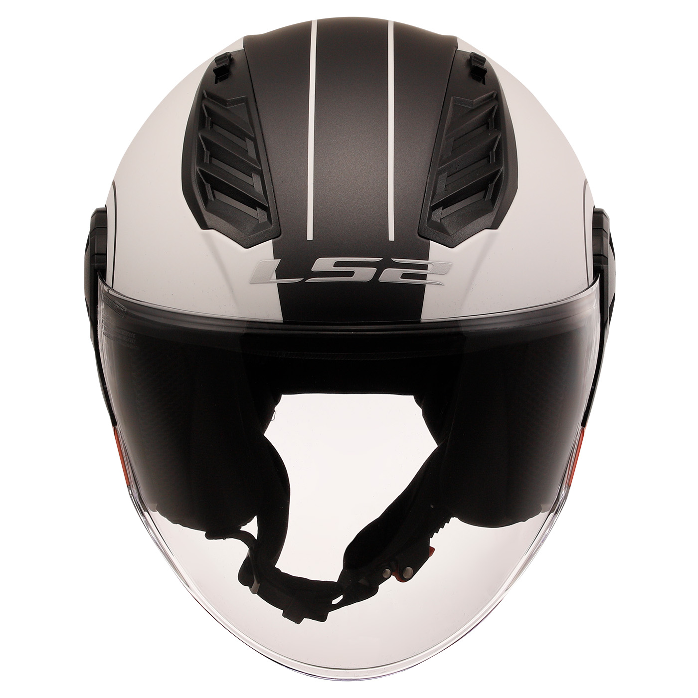 LS2 OF616 AIRFLOW II COVER MATT WHITE RED-06 M