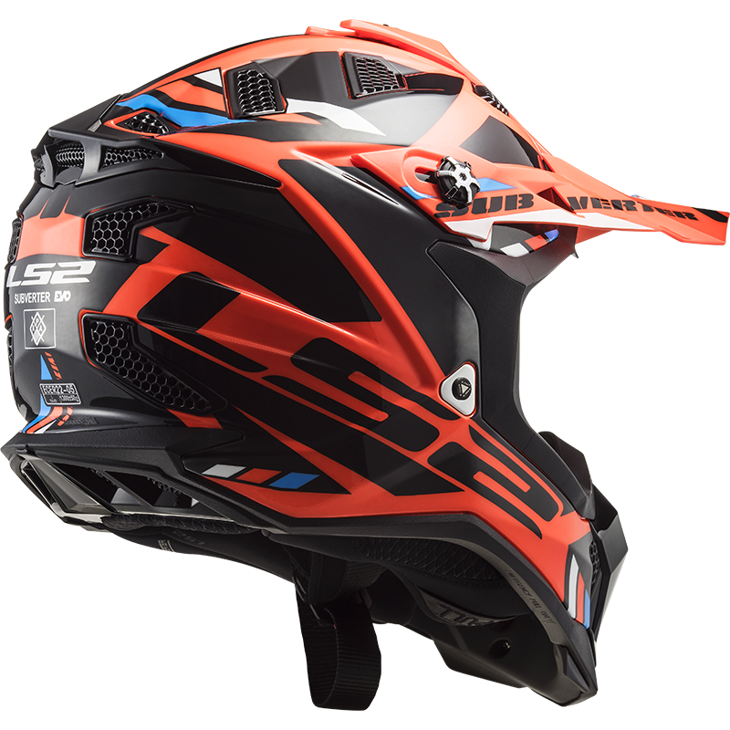 LS2 MX700 SUBVERTER STOMP FLUO ORANGE BLACK-06 M