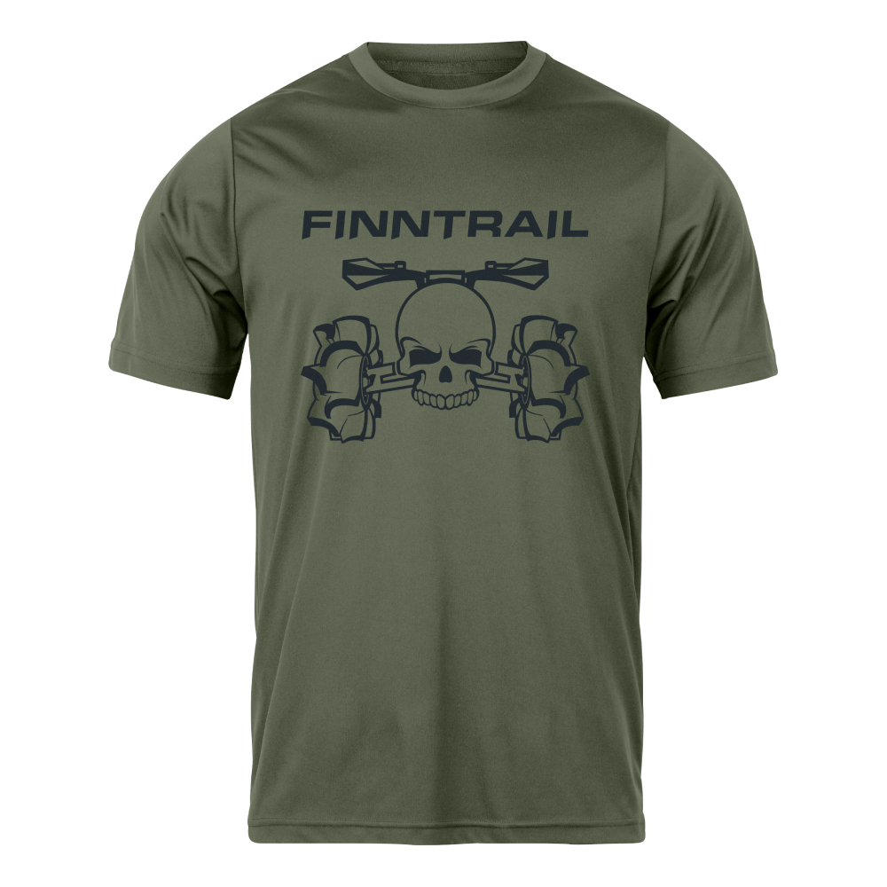 Finntrail T-shirt ATV skull Khaki XXL