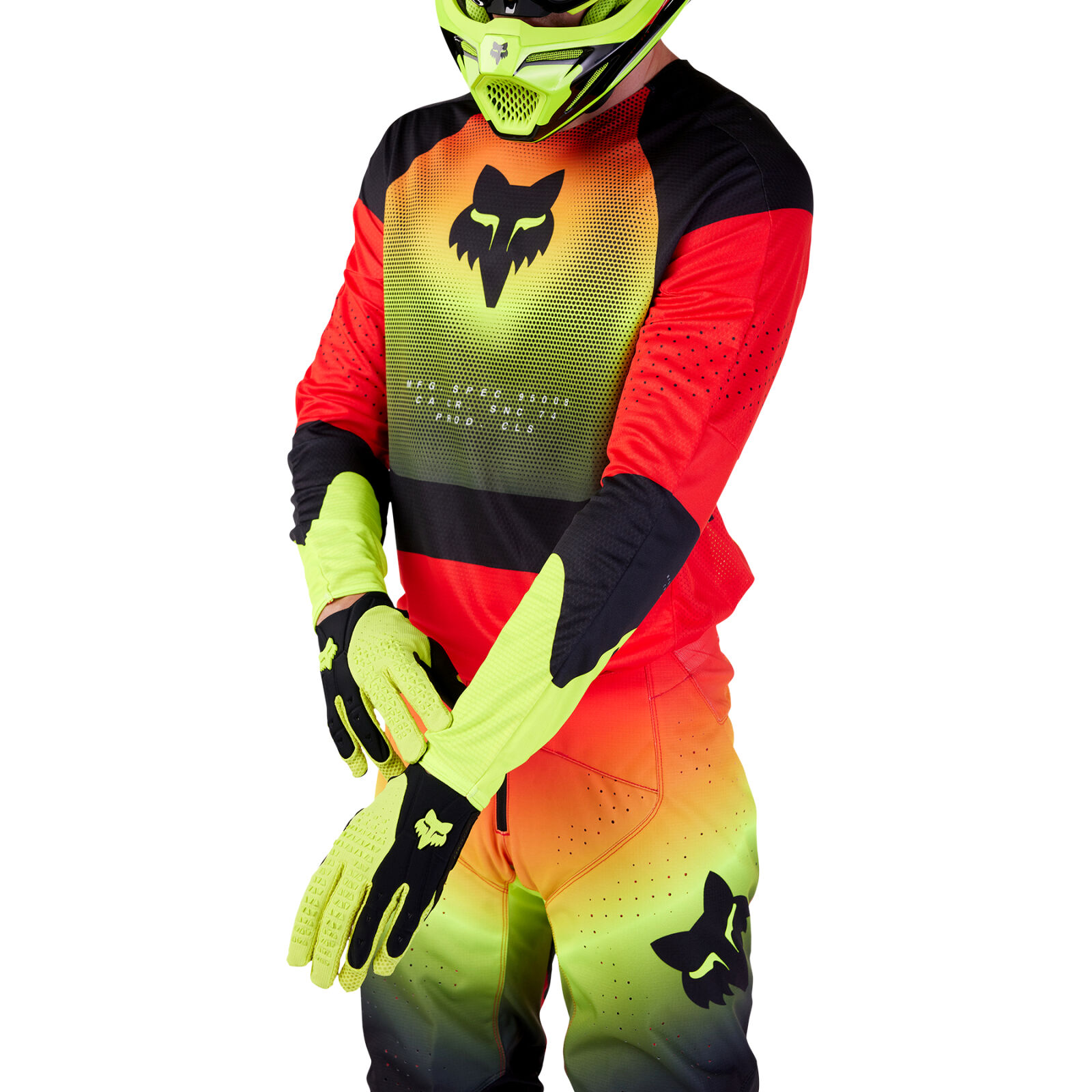FOX 360 Revise Jersey - L, Red/Yellow MX24
