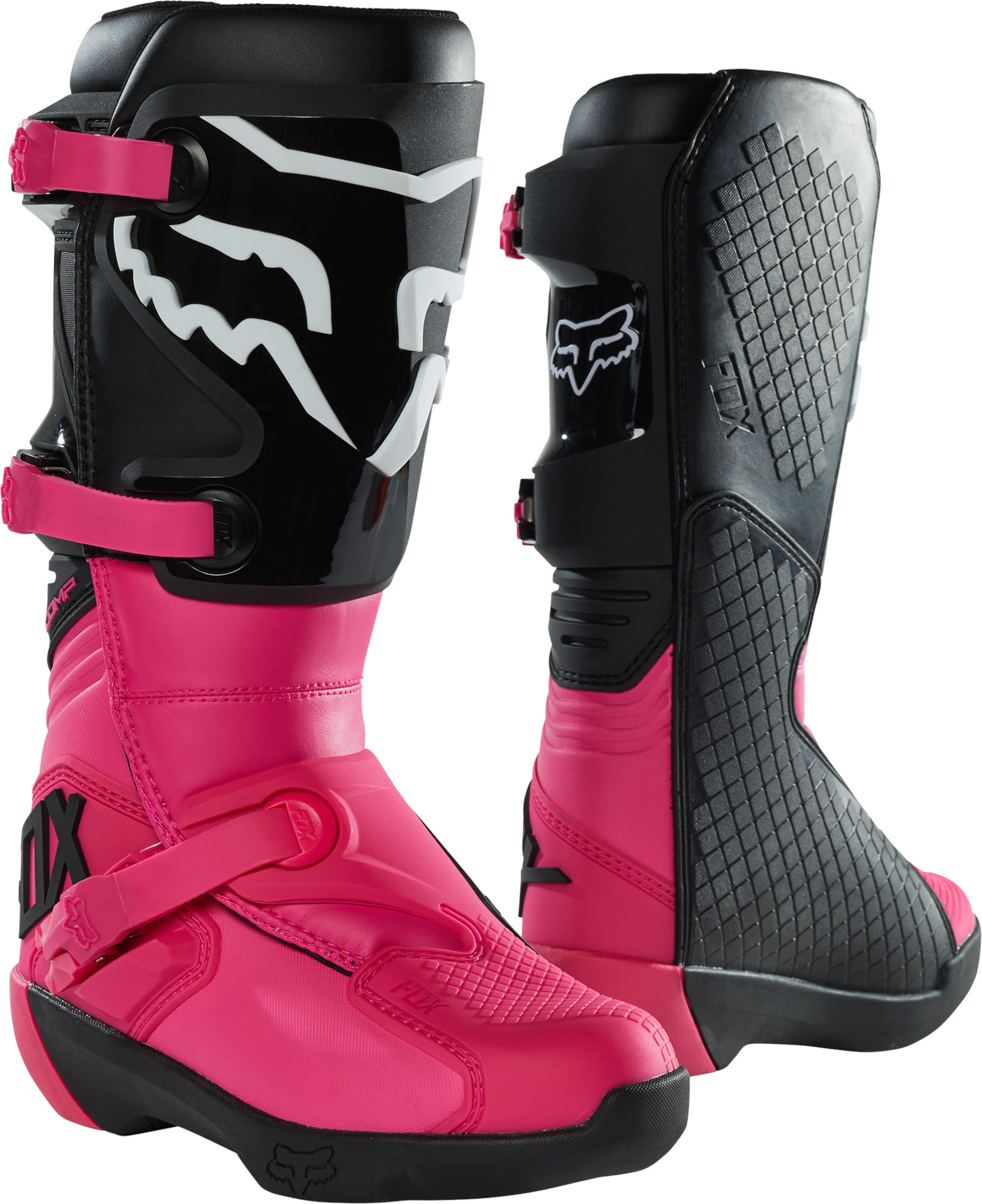 FOX Wmns Comp Boot - Buckle - 7, BLACK/PINK MX23