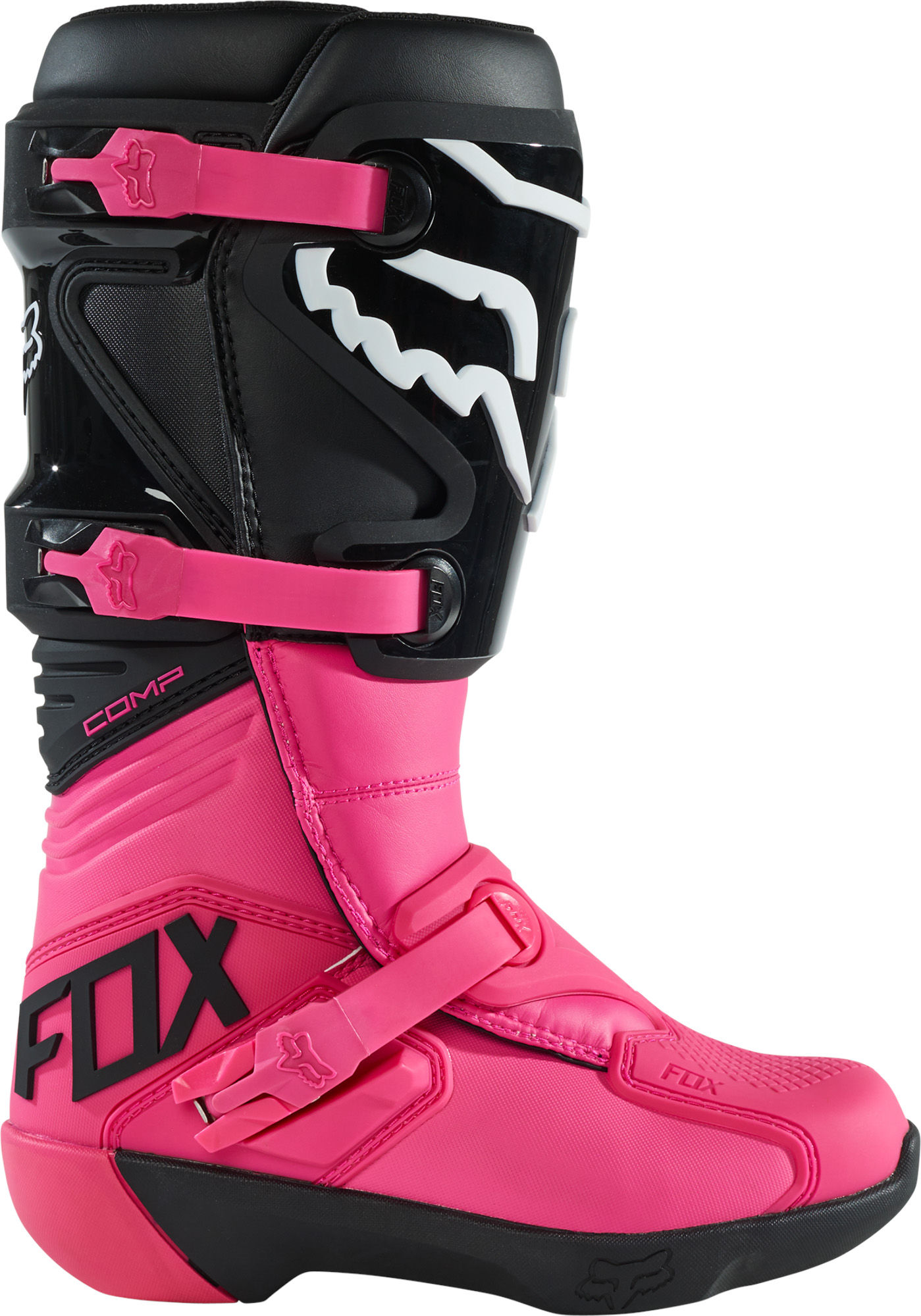FOX Wmns Comp Boot - Buckle - 7, BLACK/PINK MX23