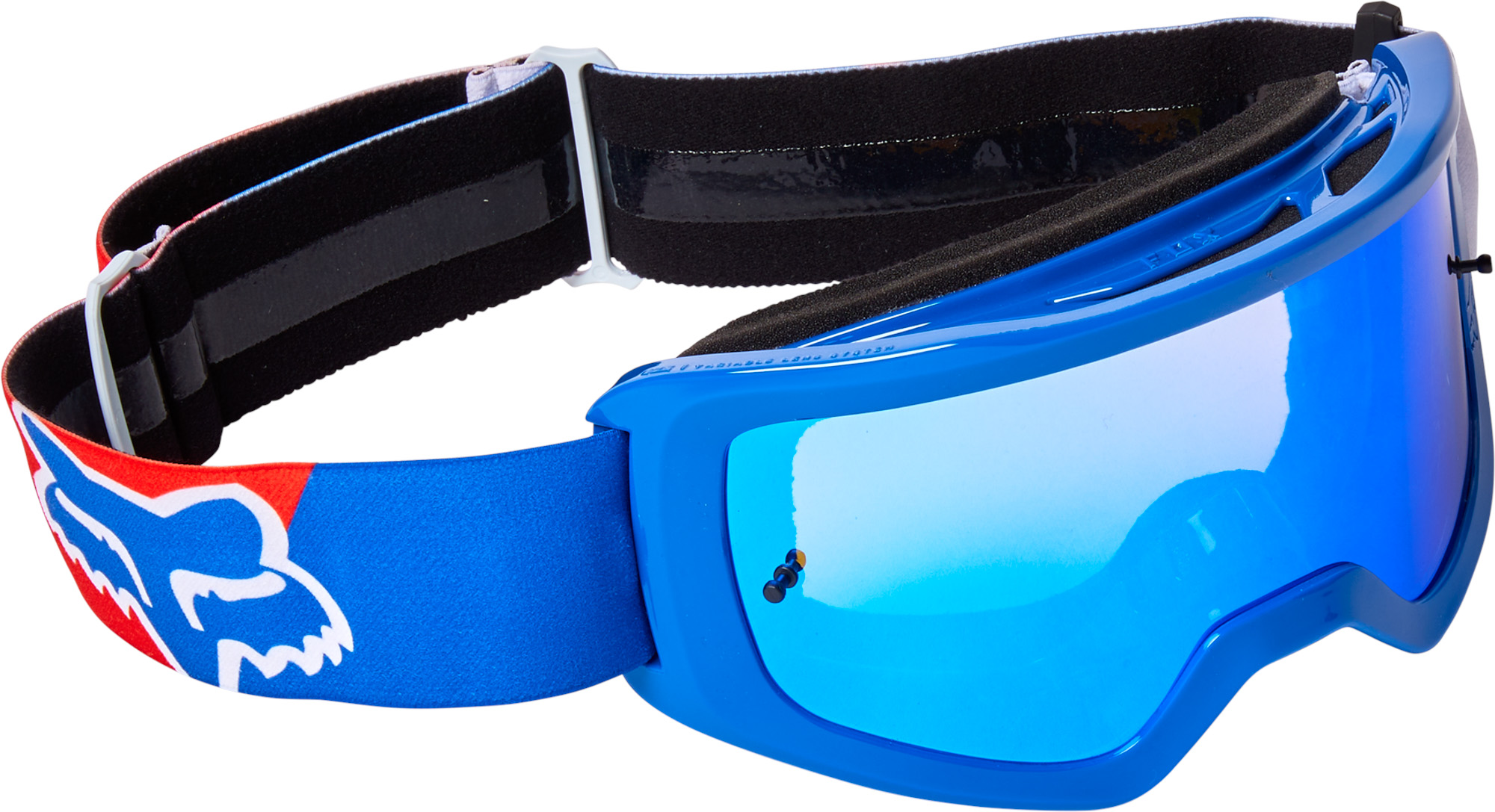 FOX Main Skew Goggle - Spark - OS, WHITE/RED/BLUE MX