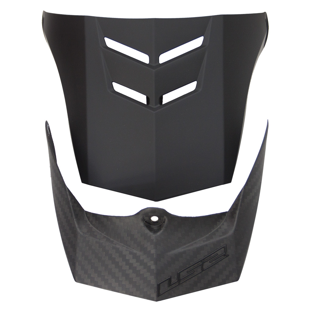 LS2 MX471 XTRA SINGLE MONO MATT CARBON S