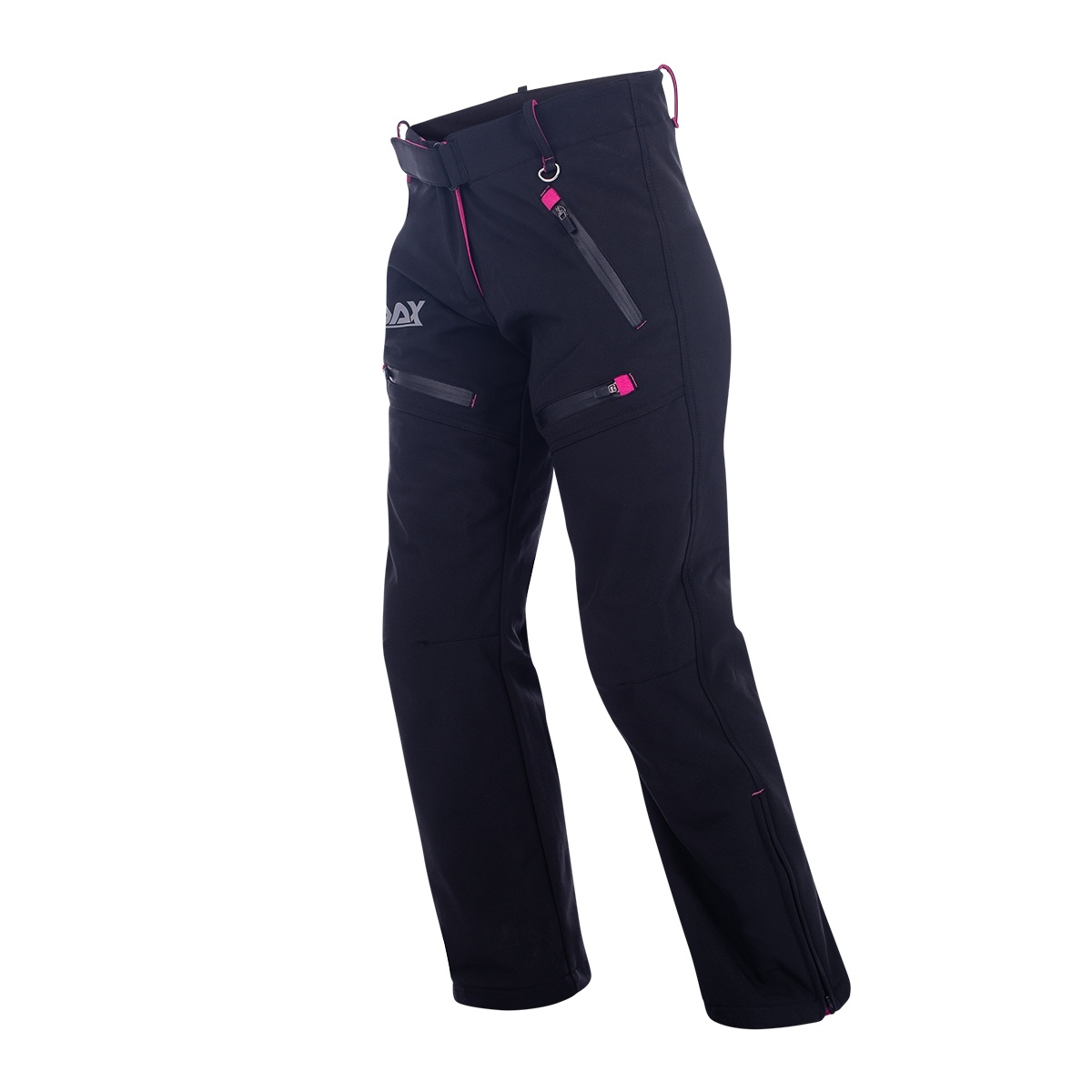 DAX LADY kalhoty L, SoftShell, s chrániči