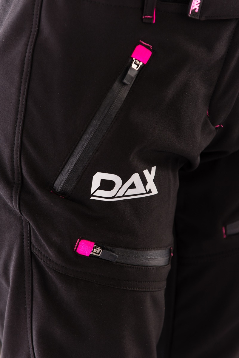DAX LADY kalhoty M, SoftShell, s chrániči