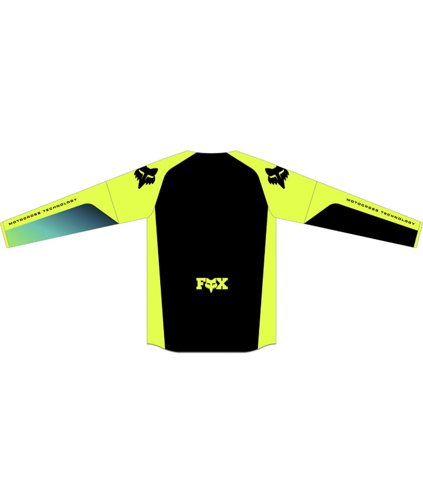 FOX 360 Streak Jersey - L, Black/Yellow MX24