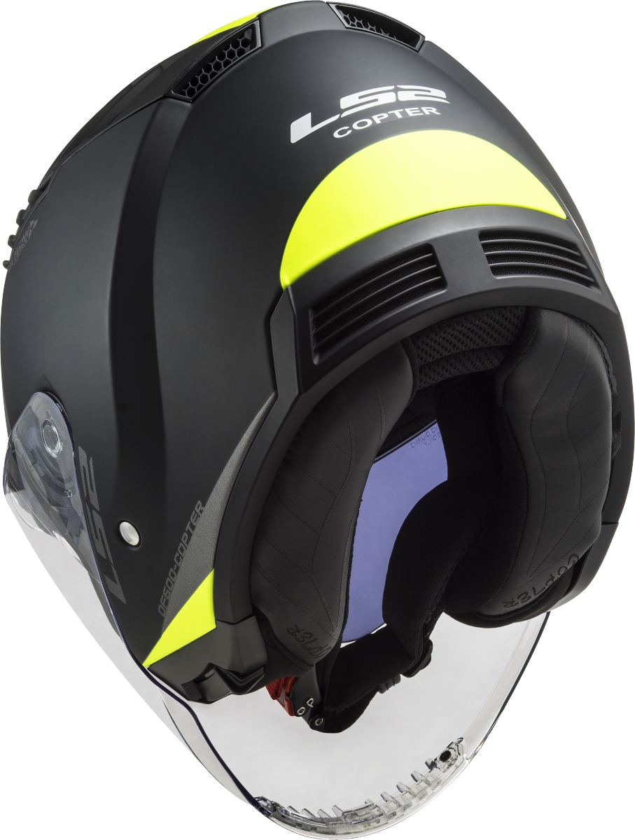 LS2 OF600 COPTER II URBANE M.BLACK H-V YELLOW-06 M