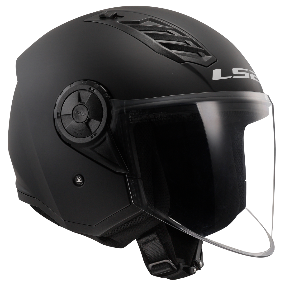 LS2 OF616 AIRFLOW II SOLID MATT BLACK-06 M