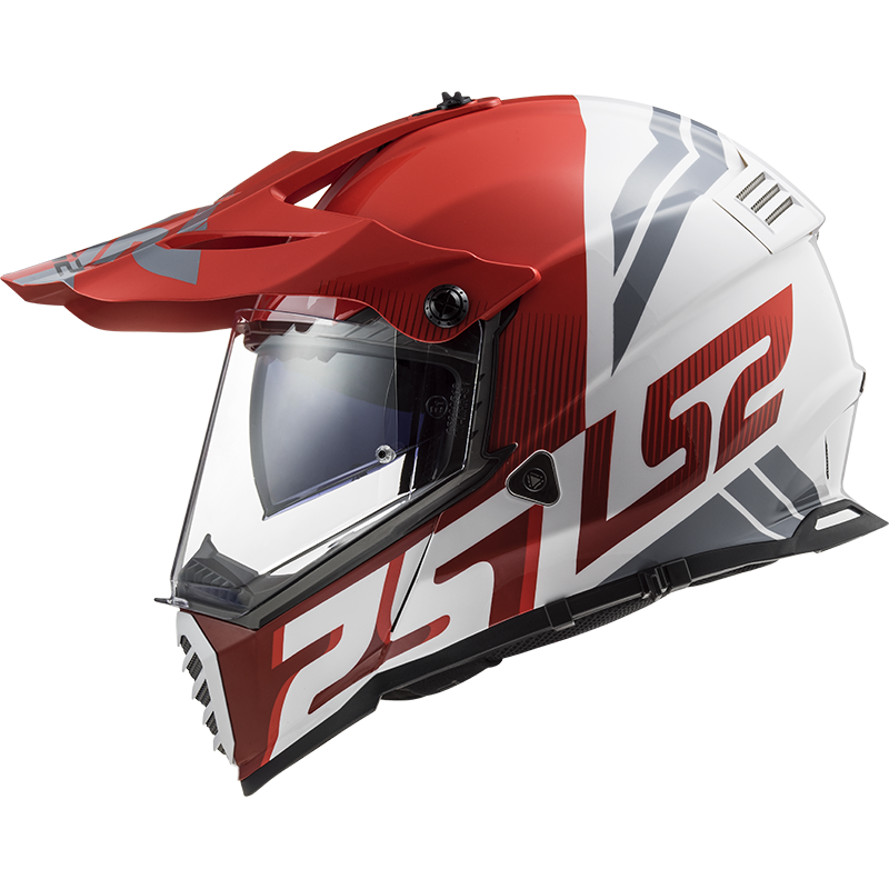 LS2 MX436 PIONEER EVO EVOLVE RED WHITE XXS