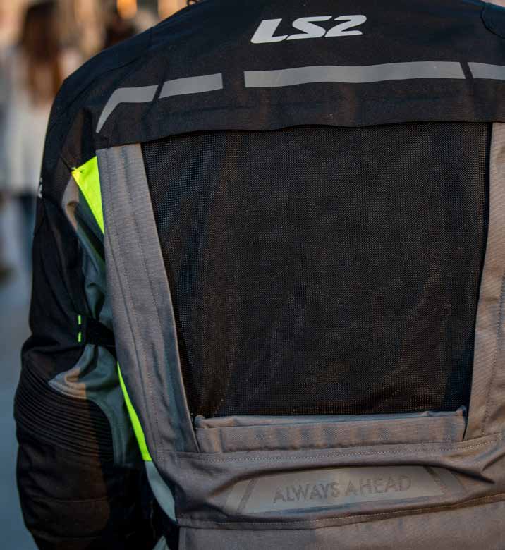 LS2 LANCE MAN JACKET GREY BLACK YELLOW 4XL