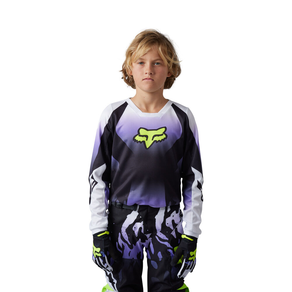 FOX Yth 180 Morphic Jersey - Black/White MX