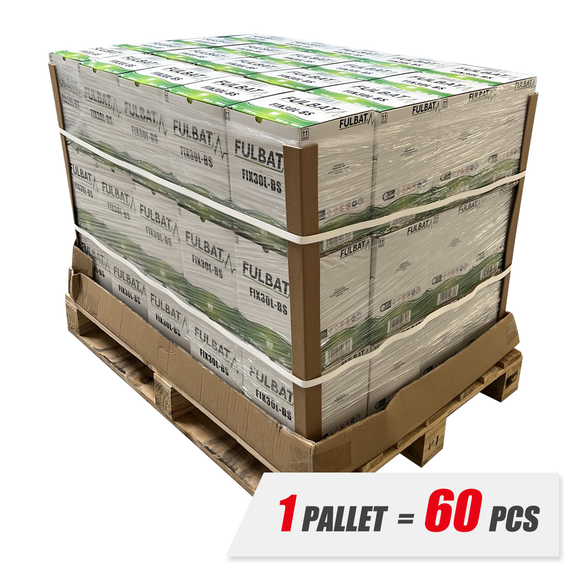 PALLET 60 PCS FULBAT Battery 12V/30Ah FIX30L-BS (YTX30L-BS) SEGWAY, CF MOTO, POLARIS, HARLEY DAVIDSO