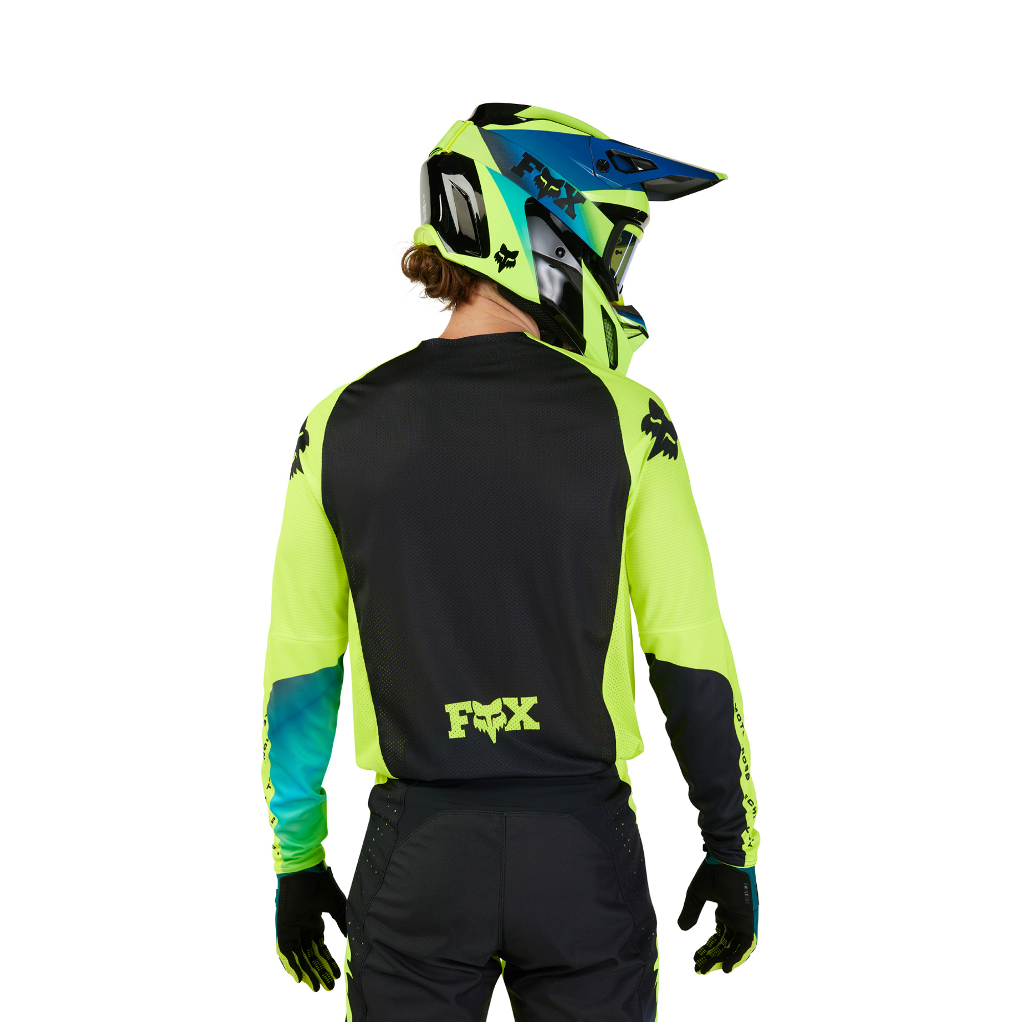FOX 360 Streak Jersey - S, Black/Yellow MX24