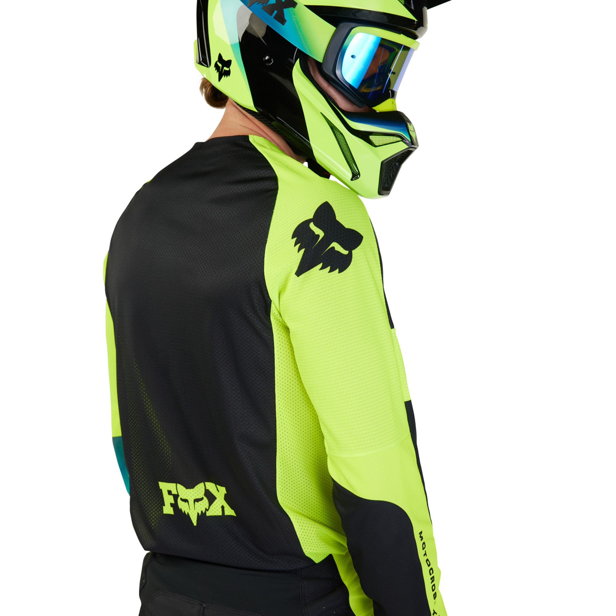 FOX 360 Streak Jersey - S, Black/Yellow MX24