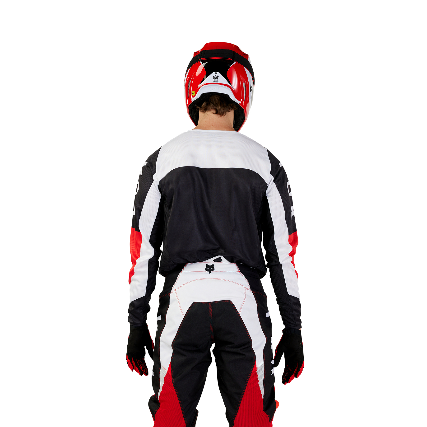 FOX 180 Nitro Jersey - Extd Sizes - M, Fluo RED MX24