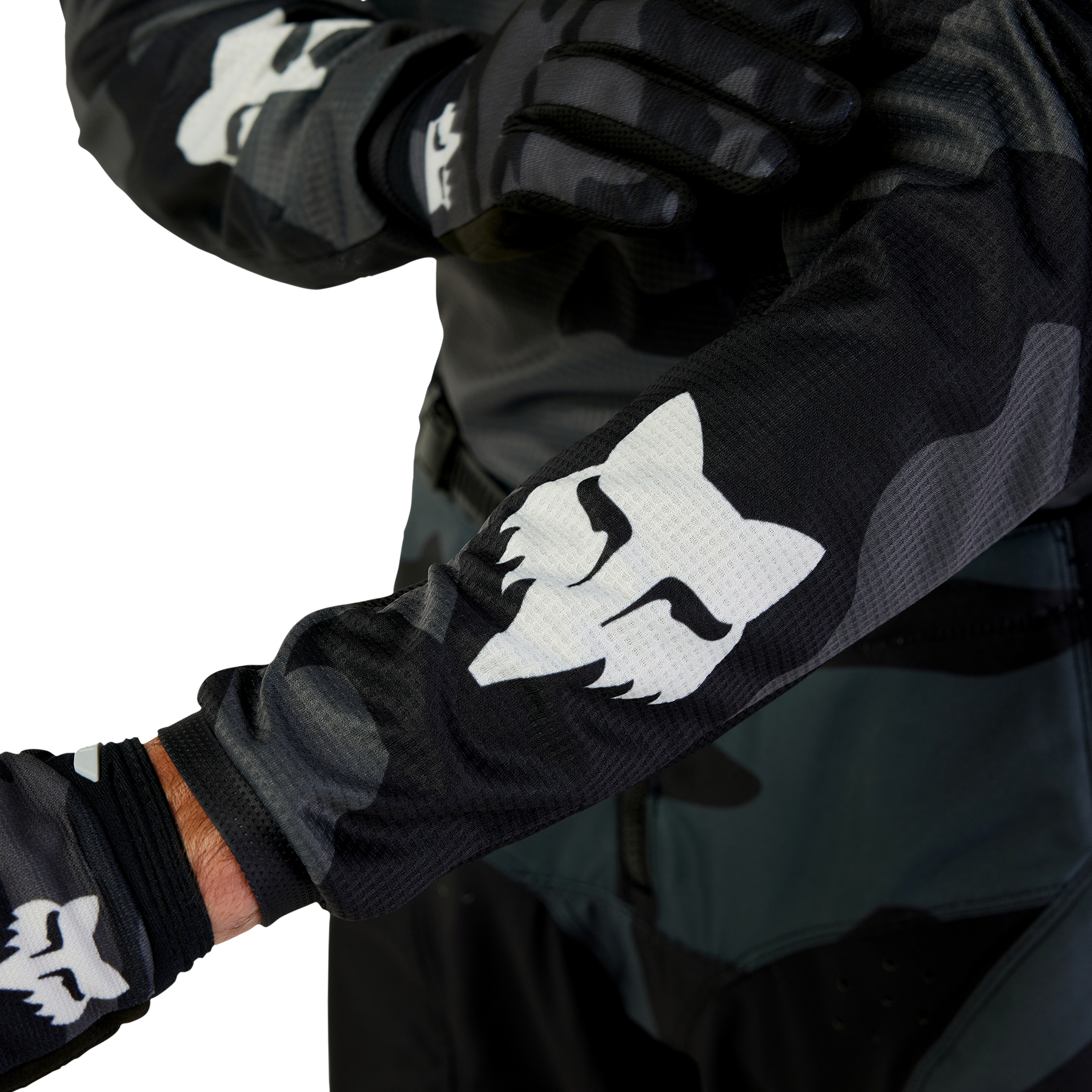FOX 180 Bnkr Jersey - Black Camo MX24